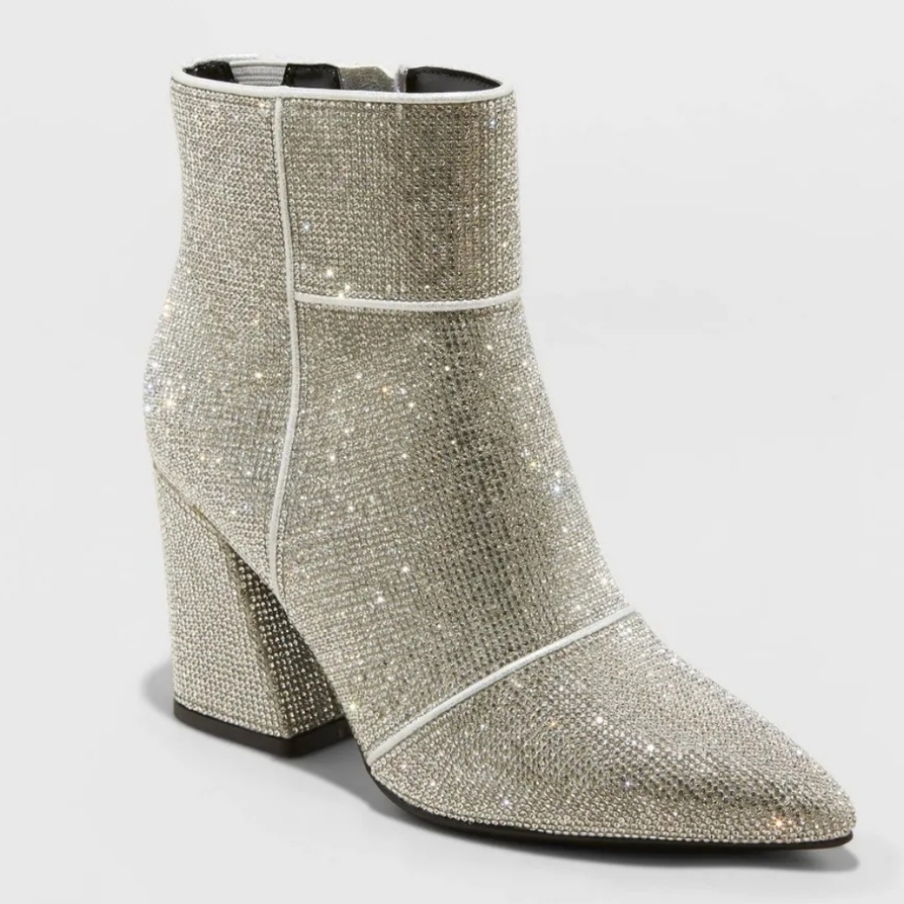 SIZES ADDED A New Day Caitlin Rhinestone Ankle Boots